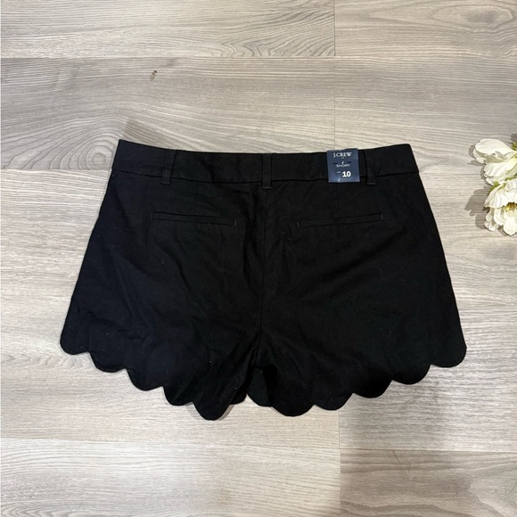 J. Crew Women's Black Scalloped High Waist Shorts - Picture 6 of 10
